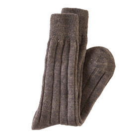 Chaussettes laine & alpaga, Pointure : 39/42, Couleur : Marron, par l’Homme Moderne.