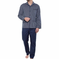 Pyjama coton bleu nuit