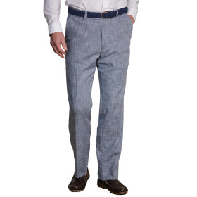 Pantalon confort infroissable, Taille : 42, Couleur : Bleu, par l’Homme Moderne.