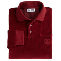 Polo velours Bordeaux