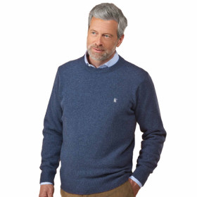 Pull lambswool, Tour de poitrine : XL (112/116), Couleur : Bleu, par l’Homme Moderne.