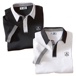 Polos microfibre Black & White - les 2