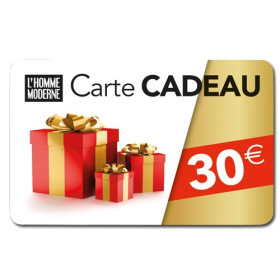 Carte cadeau 30 Euros, par l’Homme Moderne.