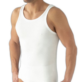 Débardeurs Mode Line - les 3, Tour de poitrine : 3XL (128/132), Couleur : Blanc, par l’Homme Moderne.