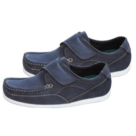 Mocassins «bateau»  Diabet-Care, Pointure : 39, Couleur : Bleu, par l’Homme Moderne.