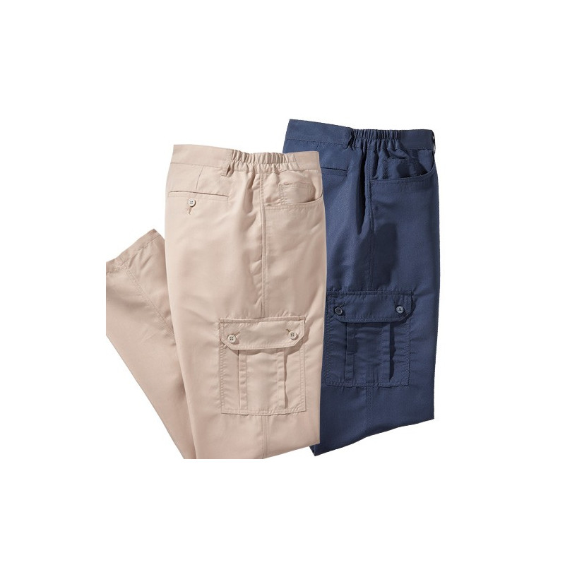 Pantalons «battle» microfibre - les 2