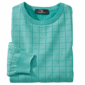 Pull Italien, Tour de poitrine : L (104/108), Couleur : Aqua, par l’Homme Moderne.