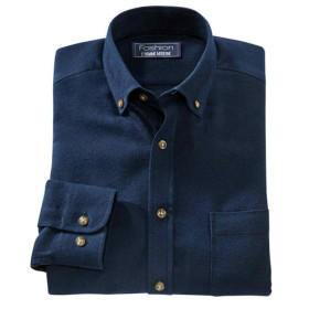 Chemise Flanelle, Encolure : 45/46, Couleur : Bleu, par l’Homme Moderne.