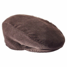 Casquette velours, Tour de tête : S (54/55), Couleur : Marron, par l’Homme Moderne.