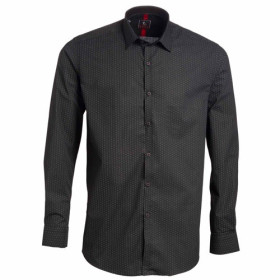 Chemise Fashion Class Pois, Encolure : 41/42, Couleur : Noir, par l’Homme Moderne.