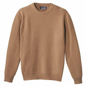 Pull poil de chameau, Tour de poitrine : M (96/100), Couleur : Camel, par l’Homme Moderne.