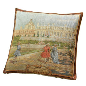 Housse de coussin Jardin de Versailles, par l’Homme Moderne.