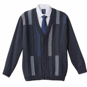 Gilet jacquard gentleman, Tour de poitrine : XL (112/116), Couleur : Marine, par l’Homme Moderne.