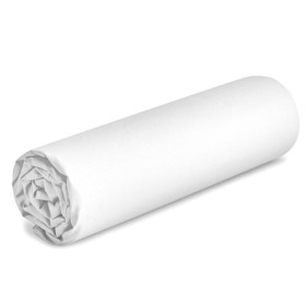 Drap-housse lit double, Couleur : Blanc, Dimension : 2 x 80 x 200 cm, par l’Homme Moderne.