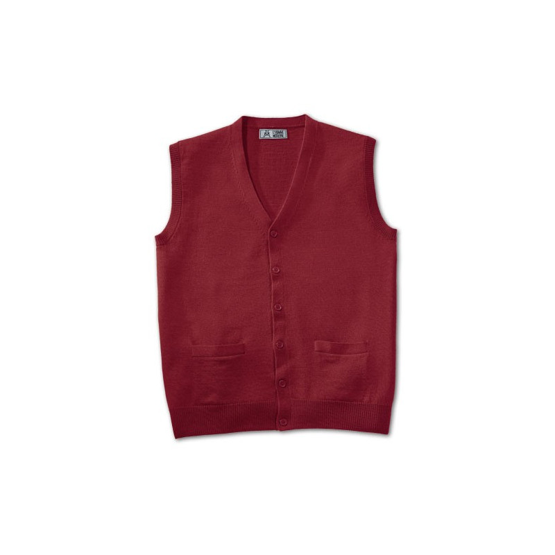 Gilet sans manches mérinos Bordeaux