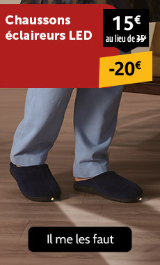 Chaussons éclaireurs LED