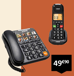 Duo téléphones ergonomiques 