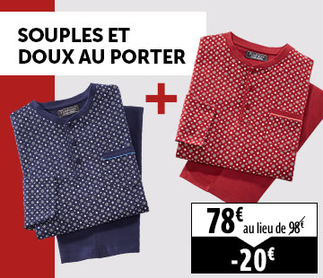 
													Souples et doux au porter
											